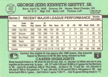 Ken Griffey, Sr.  baseball card collectible - Main Image 2