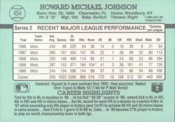 Howard Johnson  baseball card collectible - Main Image 2
