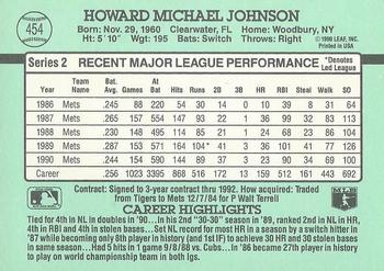 Howard Johnson  baseball card collectible - Main Image 2