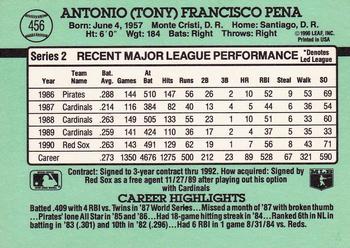 Tony Pena  baseball card collectible - Main Image 2