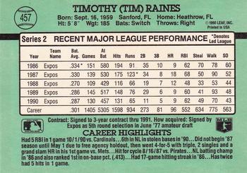 Tim Raines  baseball card collectible - Main Image 2