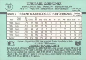 Luis Quinones  baseball card collectible - Main Image 2