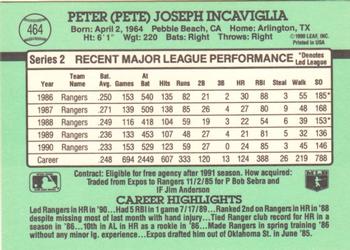 Pete Incaviglia  baseball card collectible - Main Image 2
