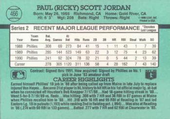 Ricky Jordan  baseball card collectible - Main Image 2