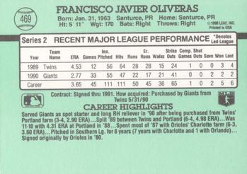 Francisco Oliveras  baseball card collectible - Main Image 2
