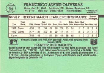 Francisco Oliveras  baseball card collectible - Main Image 2