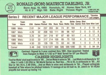 Ron Darling  baseball card collectible - Main Image 2