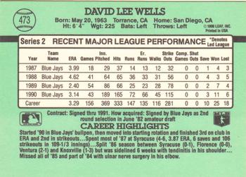 David Wells  baseball card collectible - Main Image 2