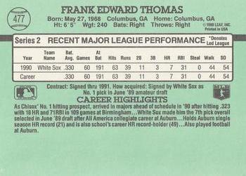 Frank Thomas  baseball card collectible - Main Image 2