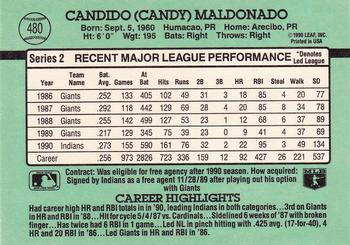 Candy Maldonado  baseball card collectible - Main Image 2