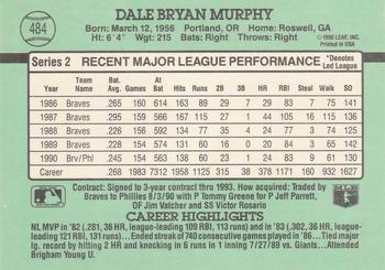 Dale Murphy  baseball card collectible - Main Image 2