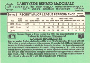Ben McDonald  baseball card collectible - Main Image 2