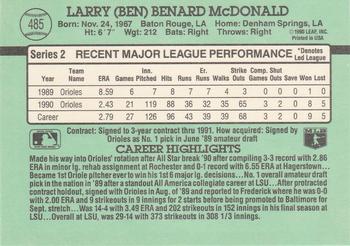 Ben McDonald  baseball card collectible - Main Image 2