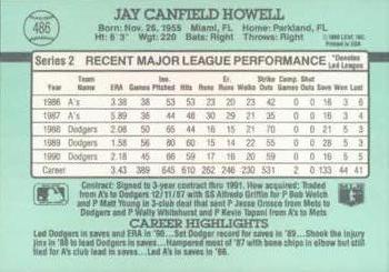 Jay Howell  baseball card collectible - Main Image 2