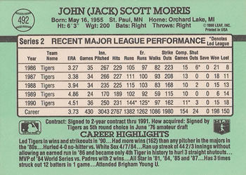 Jack Morris  baseball card collectible - Main Image 2