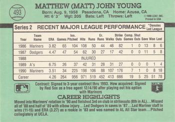 Matt Young  baseball card collectible - Main Image 2