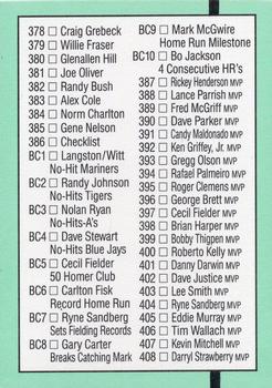 Checklist 332-408, BC1-BC10  baseball card collectible - Main Image 2