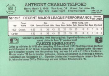 Anthony Telford  baseball card collectible - Main Image 2