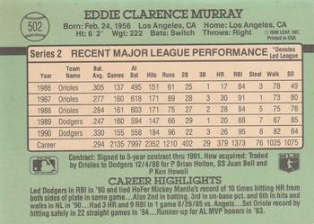 Eddie Murray  baseball card collectible - Main Image 2