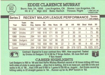 Eddie Murray  baseball card collectible - Main Image 2