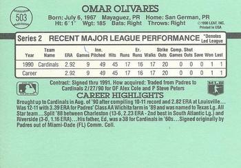 Omar Olivares  baseball card collectible - Main Image 2