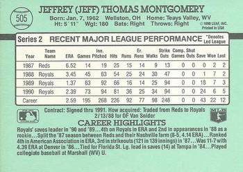 Jeff Montgomery  baseball card collectible - Main Image 2