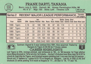Frank Tanana  baseball card collectible - Main Image 2