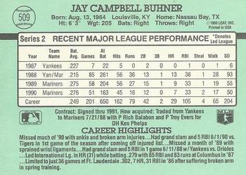 Jay Buhner  baseball card collectible - Main Image 2
