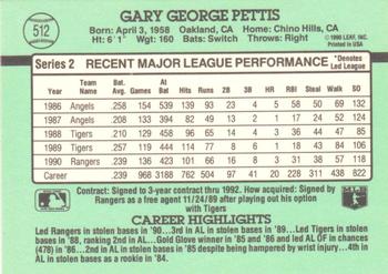 Gary Pettis  baseball card collectible - Main Image 2