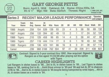 Gary Pettis  baseball card collectible - Main Image 2
