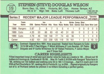 Steve Wilson  baseball card collectible - Main Image 2