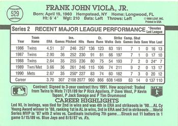 Frank Viola  baseball card collectible - Main Image 2