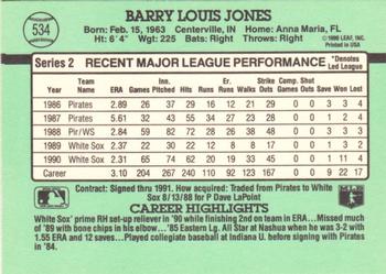 Barry Jones  baseball card collectible - Main Image 2