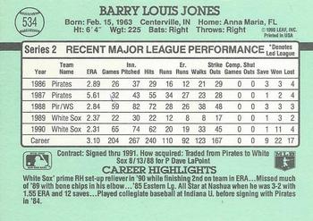 Barry Jones  baseball card collectible - Main Image 2