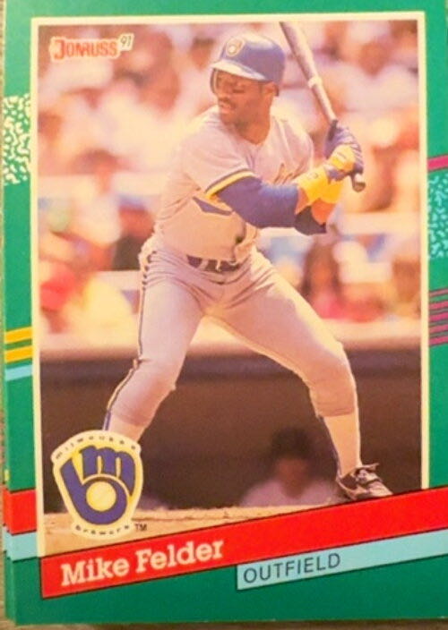 Mike Felder  baseball card collectible - Main Image 3