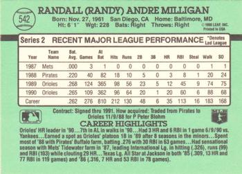 Randy Milligan  baseball card collectible - Main Image 2
