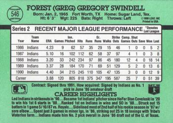 Greg Swindell  baseball card collectible - Main Image 2