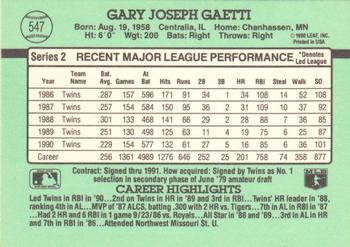 Gary Gaetti  baseball card collectible - Main Image 2