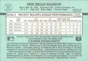 Erik Hanson  baseball card collectible - Main Image 2
