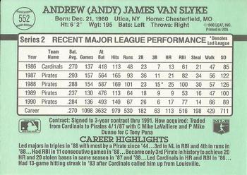 Andy Van Slyke  baseball card collectible - Main Image 2