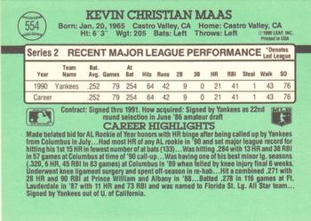 Kevin Maas  baseball card collectible - Main Image 2