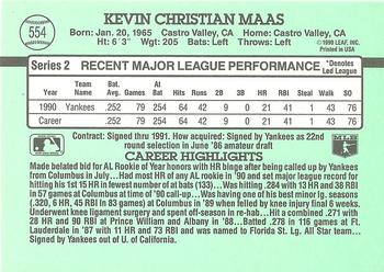 Kevin Maas  baseball card collectible - Main Image 2