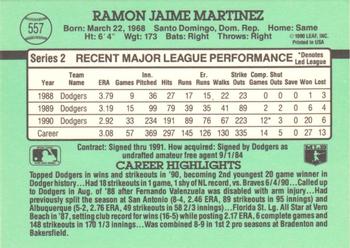 Ramon Martinez  baseball card collectible - Main Image 2