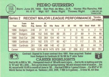 Pedro Guerrero  baseball card collectible - Main Image 2