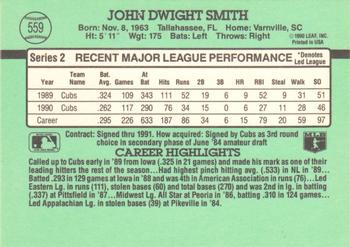 Dwight Smith  baseball card collectible - Main Image 2