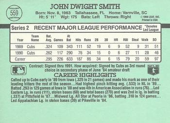 Dwight Smith  baseball card collectible - Main Image 2
