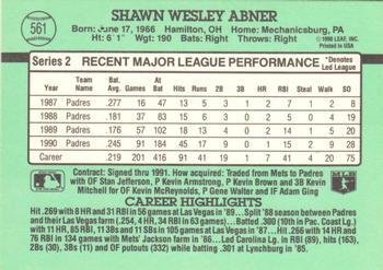 Shawn Abner  baseball card collectible - Main Image 2