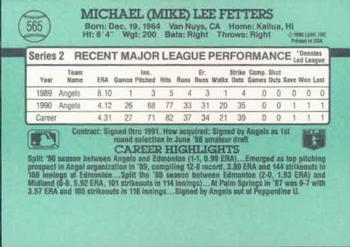 Mike Fetters  baseball card collectible - Main Image 2