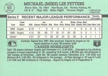 Mike Fetters  baseball card collectible - Main Image 2