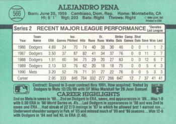Alejandro Pena  baseball card collectible - Main Image 2